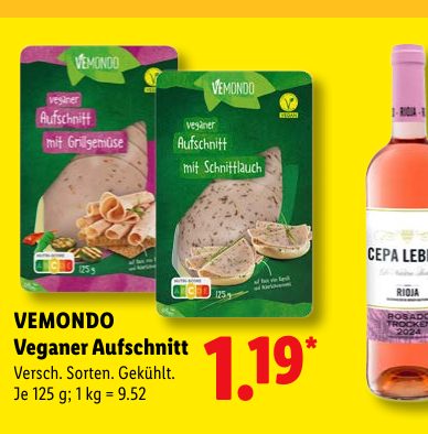 VEMONDO Veganer Aufschnitt