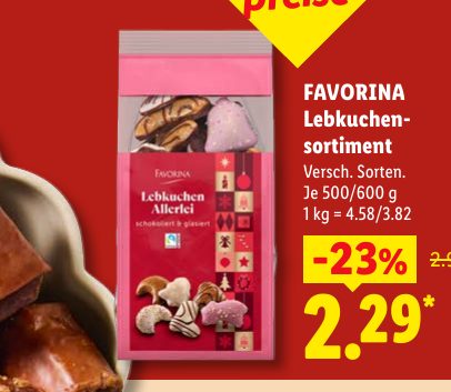 FAVORINA Lebkuchen sortiment