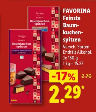 FAVORINA Feinste Baum kuchen spitzen
