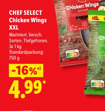 CHEF SELECT Chicken Wings XXL