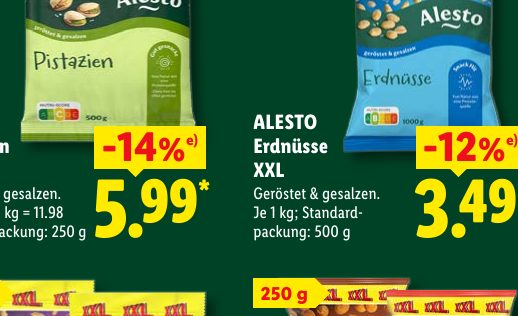 ALESTO Erdnüsse XXL