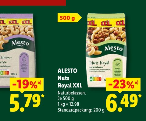 ALESTO Cashew kerne XXL