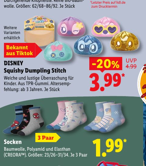DISNEY Squishy Dumpling Stitch