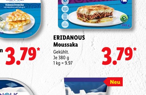 ERIDANOUS Moussaka