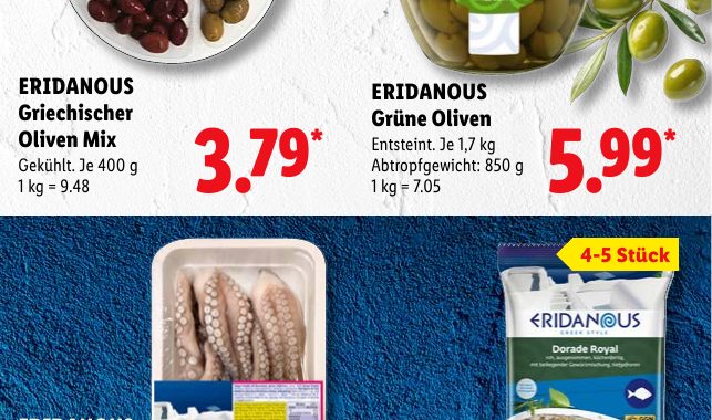 ERIDANOUS Griechischer Oliven Mix