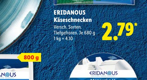 ERIDANOUS Käseschnecken