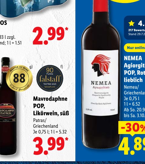Mavrodaphne POP, Likörwein, süß