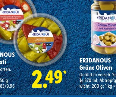 ERIDANOUS Grüne Oliven