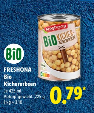 FRESHONA Bio Kichererbsen