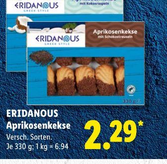 ERIDANOUS Aprikosenkekse