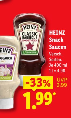 HEINZ Snack Saucen