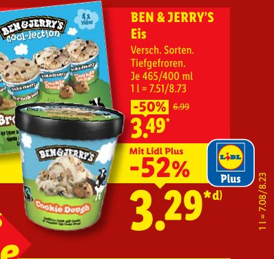 BEN & JERRY’S Eis