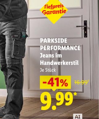 PARKSIDE PERFORMANCE Jeans im Handwerkerstil