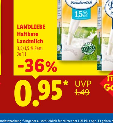 LANDLIEBE Haltbare Landmilch