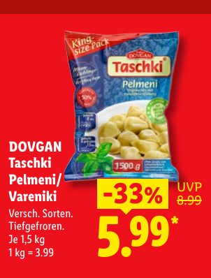 DOVGAN Taschki Pelmeni/ Vareniki