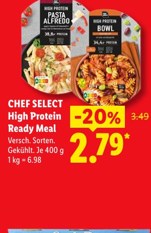 CHEF SELECT High Protein Ready Meal