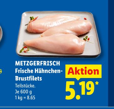 METZGERFRISCH Frische Hähnchen Brustfilets