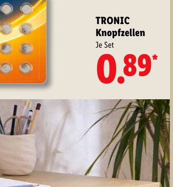 TRONIC Knopfzellen