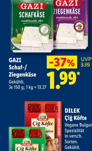 GAZI Schaf-/ Ziegenkäse