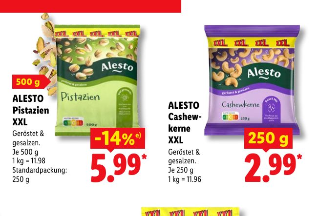 ALESTO Pistazien XXL