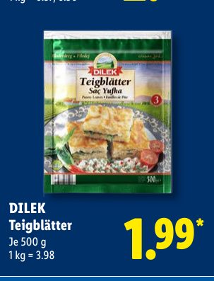 DILEK Teigblätter