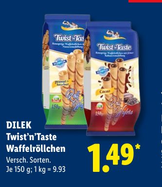 DILEK Twist’n’Taste Waffelröllchen