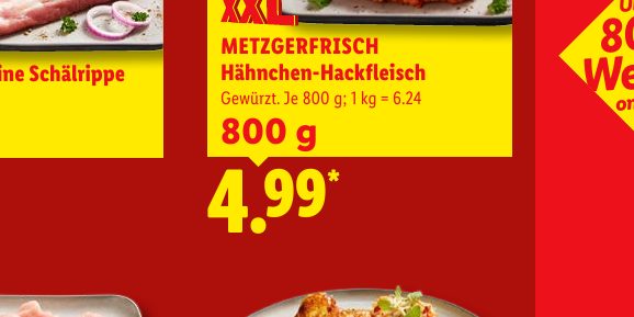 METZGERFRISCH Hähnchen-Hackfleisch