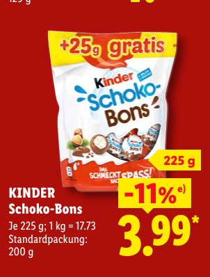 KINDER Schoko­Bons