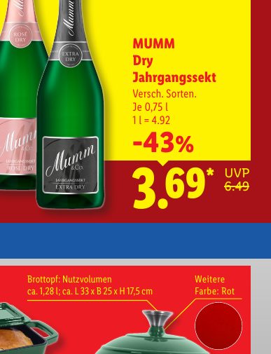 MUMM Dry Jahrgangssekt