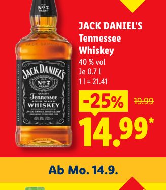 JACK DANIEL'S Tennessee Whiskey
