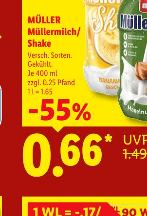 MÜLLER Müllermilch/ Shake