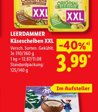 LEERDAMMER Käsescheiben XXL