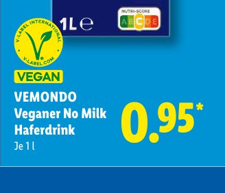 VEMONDO Veganer No Milk Haferdrink