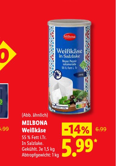 MILBONA Weißkäse