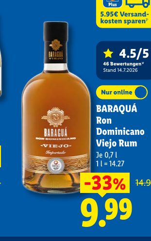BARAQUÁ Ron Dominicano Viejo Rum