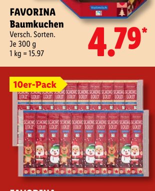 FAVORINA Baumkuchen