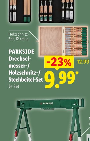 PARKSIDE Drechsel- messer-/ Holzschnitz-/ Stechbeitel-Set