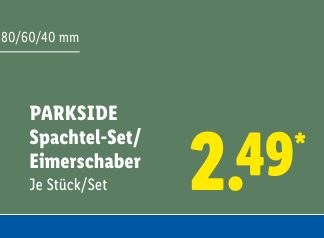 PARKSIDE Spachtel-Set/ Eimerschaber