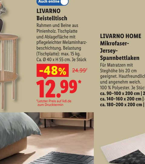 LIVARNO HOME Mikrofaser- Jersey- Spannbettlaken