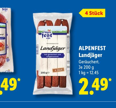ALPENFEST Landjäger