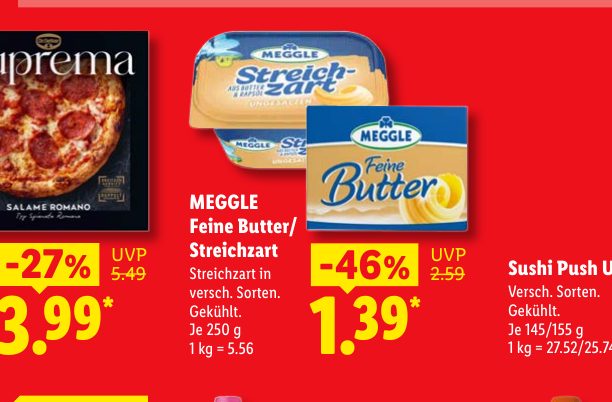 MEGGLE Feine Butter/ Streichzart