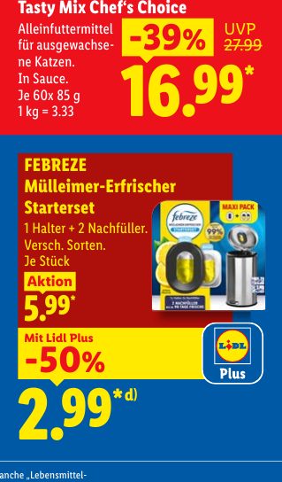 FEBREZE Mülleimer-Erfrischer Starterset