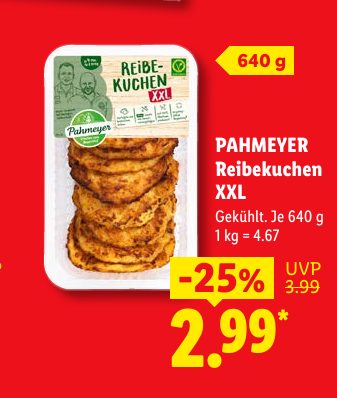 PAHMEYER Reibe kuchen XXL