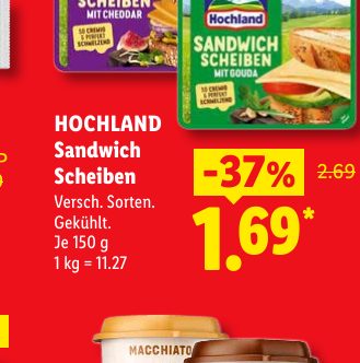 HOCHLAND Sandwich Scheiben