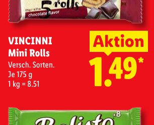 VINCINNI Mini Rolls