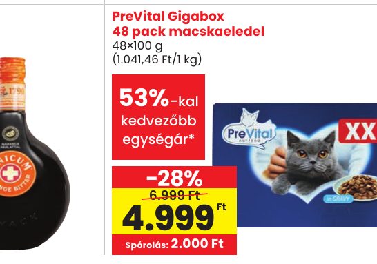 PreVital Gigabox 48 pack macskaeledel