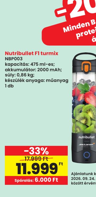Nutribullet F1 turmix