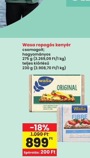 Wasa ropogós kenyér