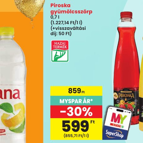 Piroska gyümölcsszörp