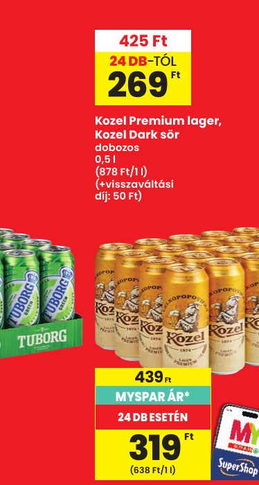 Kozel Premium lager, Kozel Dark sör